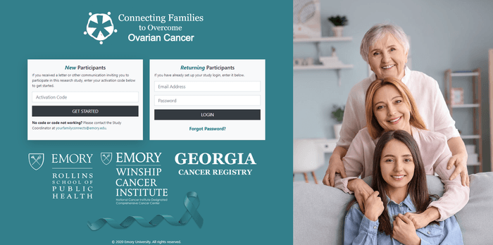 Emory University Ovarian Cancer Research Study Application