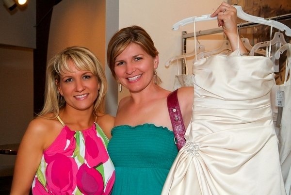 Lei Lydle serving as Chairman of the Brides Against Breast Cancer Wedding Gown Sale in Atlanta in 2009 with one of the lucky brides who found a gown and supported this cause.